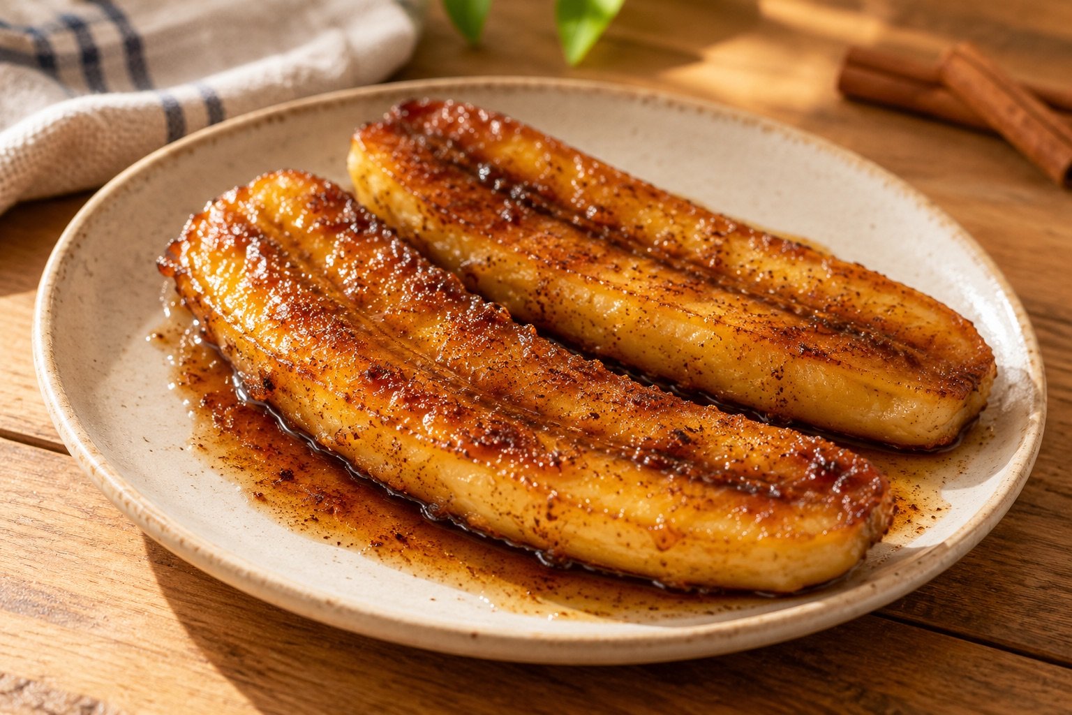 Foto de Banana caramelizada com canela