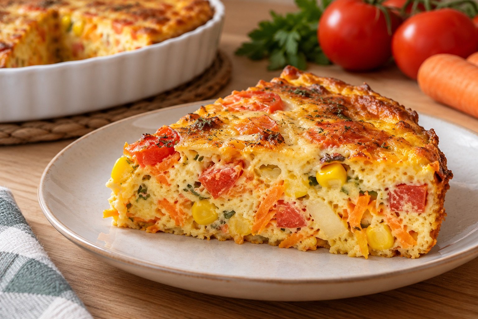 Foto de Omelete de forno colorida